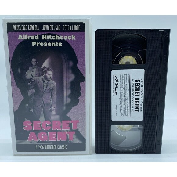 Alfred Hitchcock Presents Secret Agent VHS Tape Madeleine Carroll John Gielgud - Picture 7 of 7